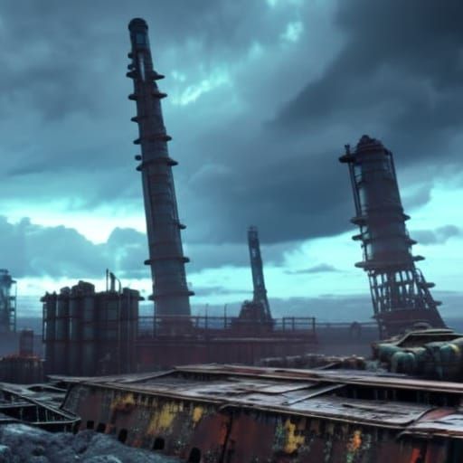 left industry area landscape