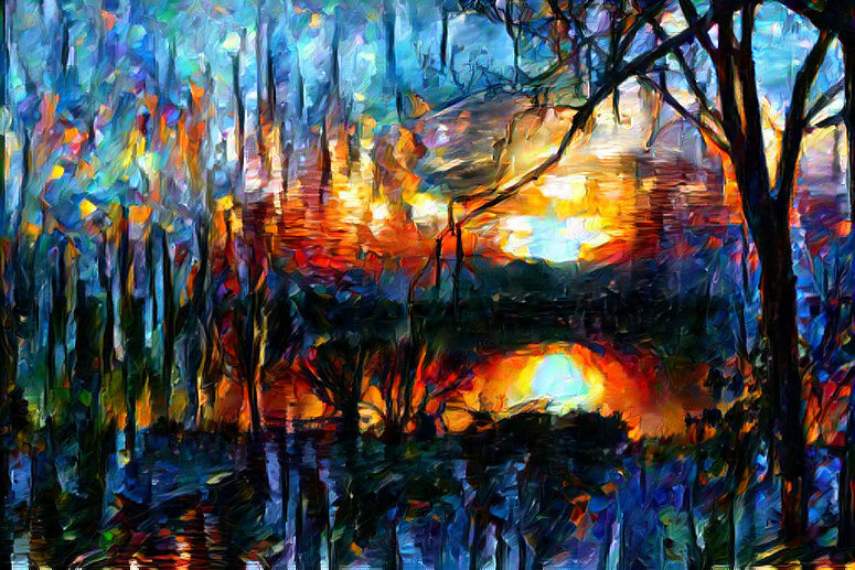 Sunset at the lake 1