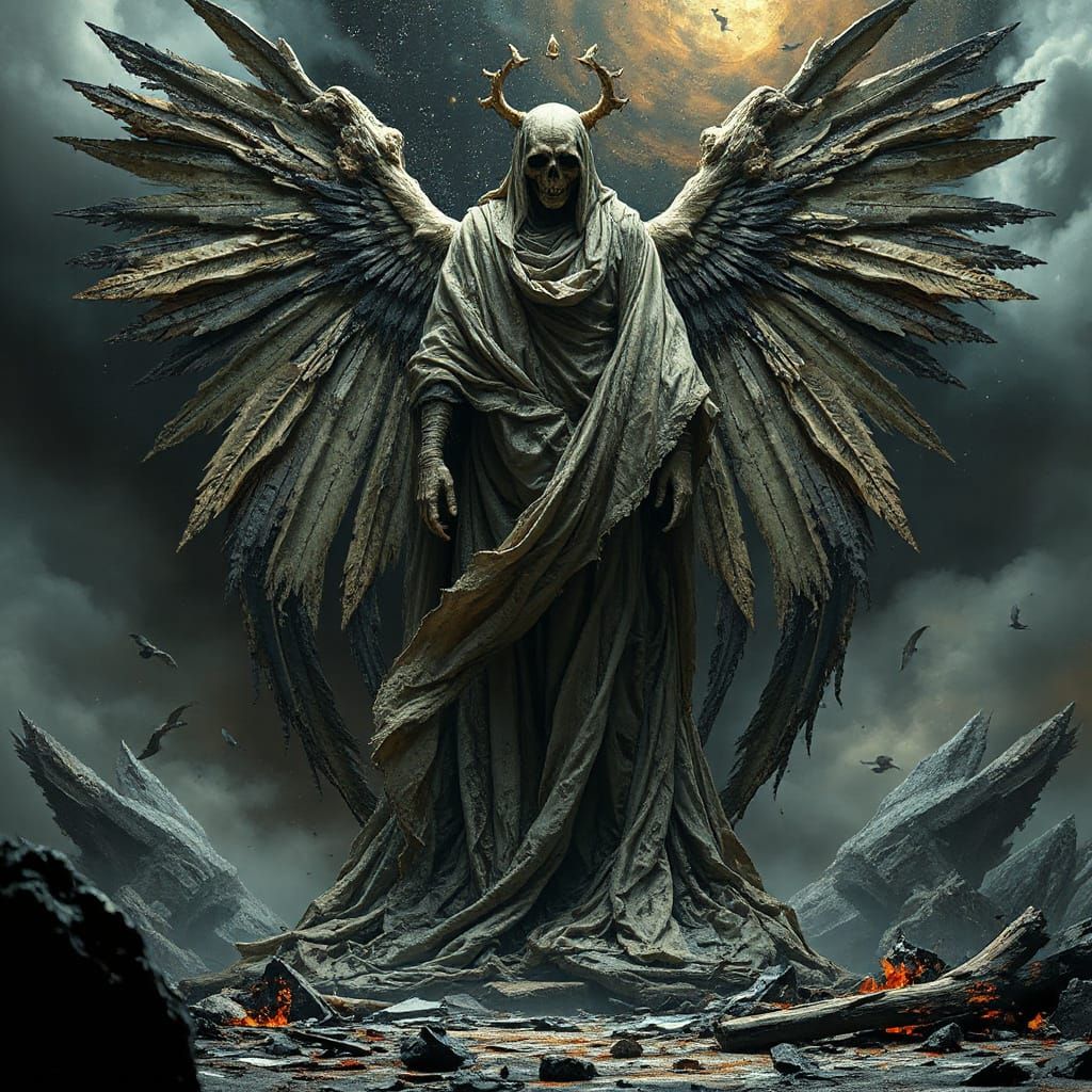 The Ancient Angel of Death  by @Sandi