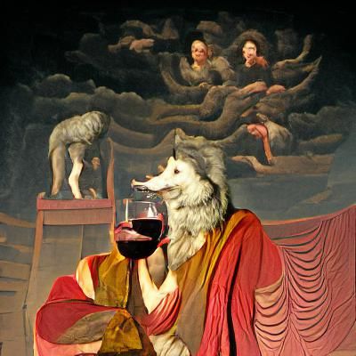 god of wolves, wine and theatre