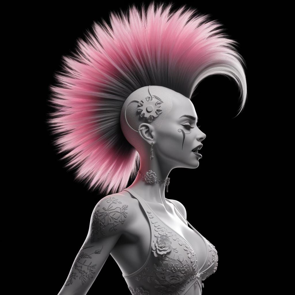 Pink Punk Woman