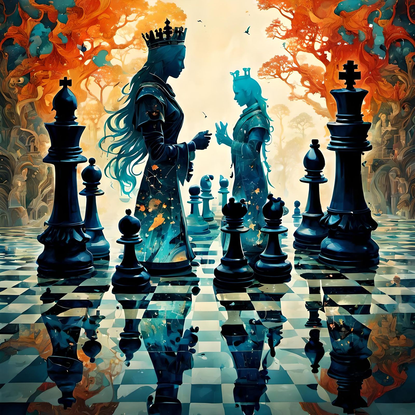 the world of chess, where the queen rules all  by @nana