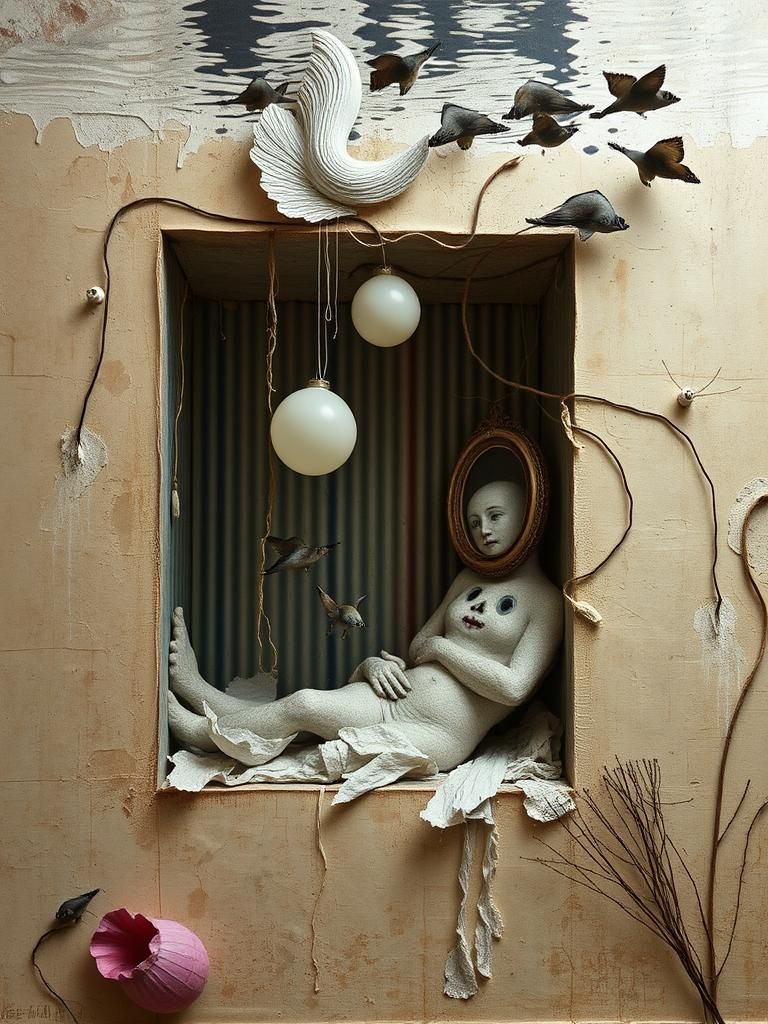 Surreal Pataphysical Graffiti Underwater, Inverted Illusion