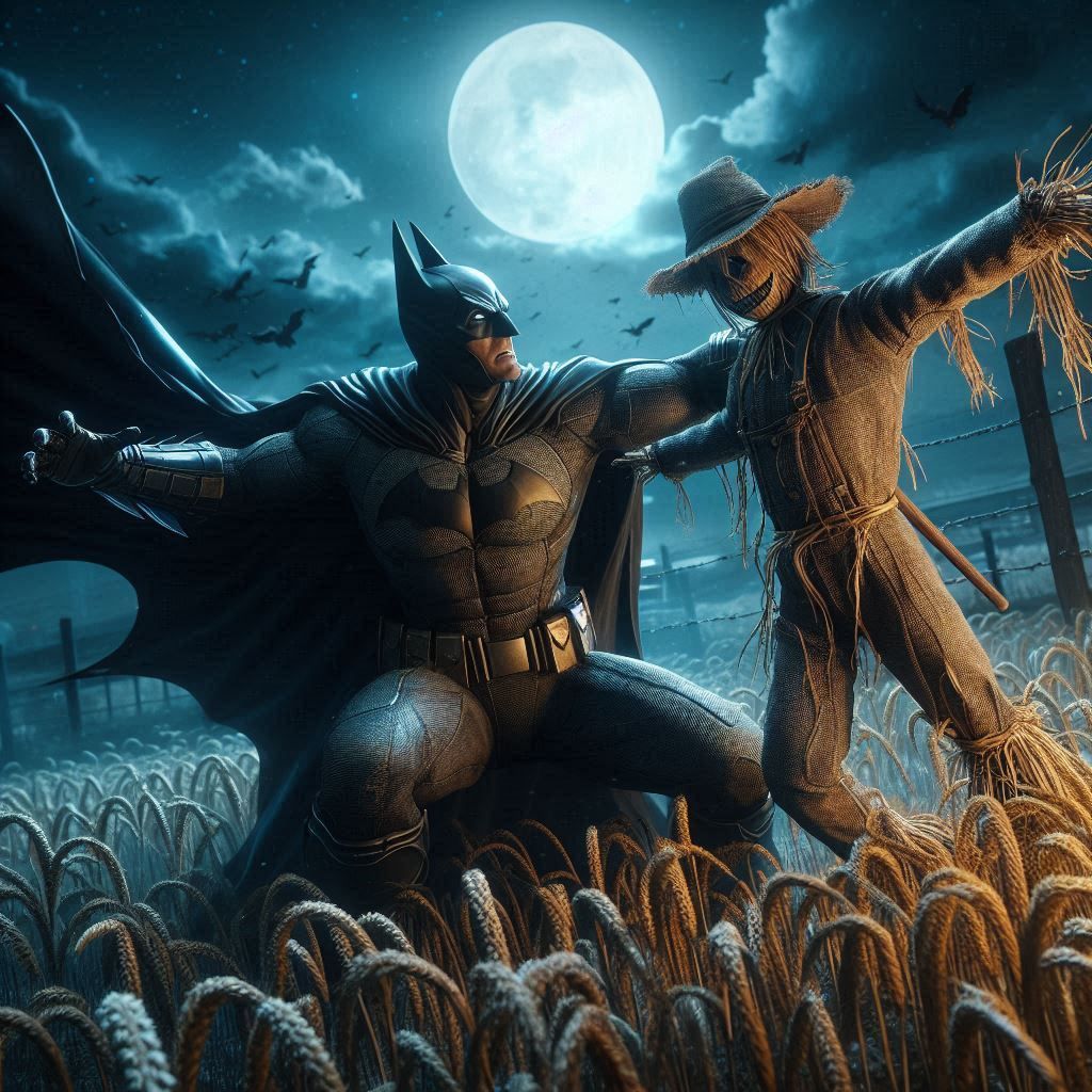 Batman fights A scarecrow...