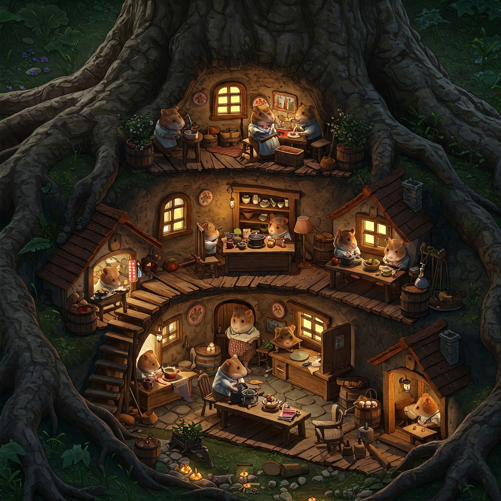 Hamsters' Hearth 🛖 01