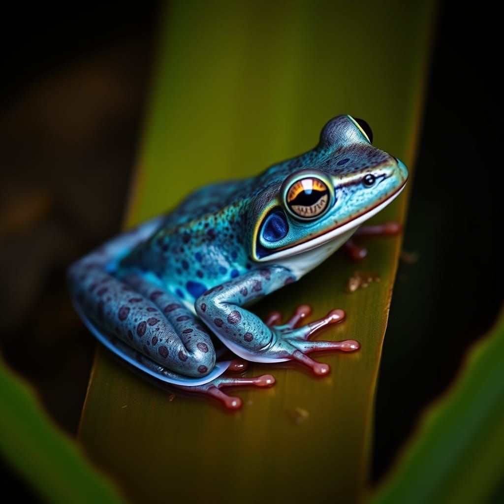 Blue frog   by @Jessica Nicole