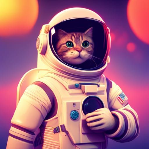 cat astronaut - AI Generated Artwork - NightCafe Creator