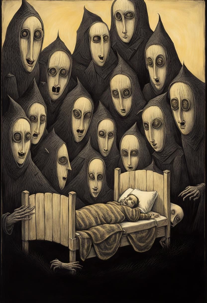 A Curious Crowd of Sleep Paralysis Demons - AI Generated Artwork ...