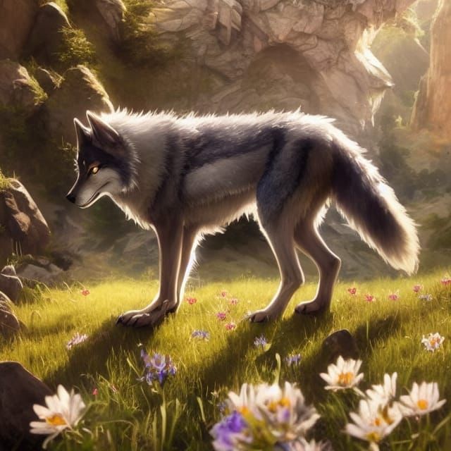anime werewolf pup