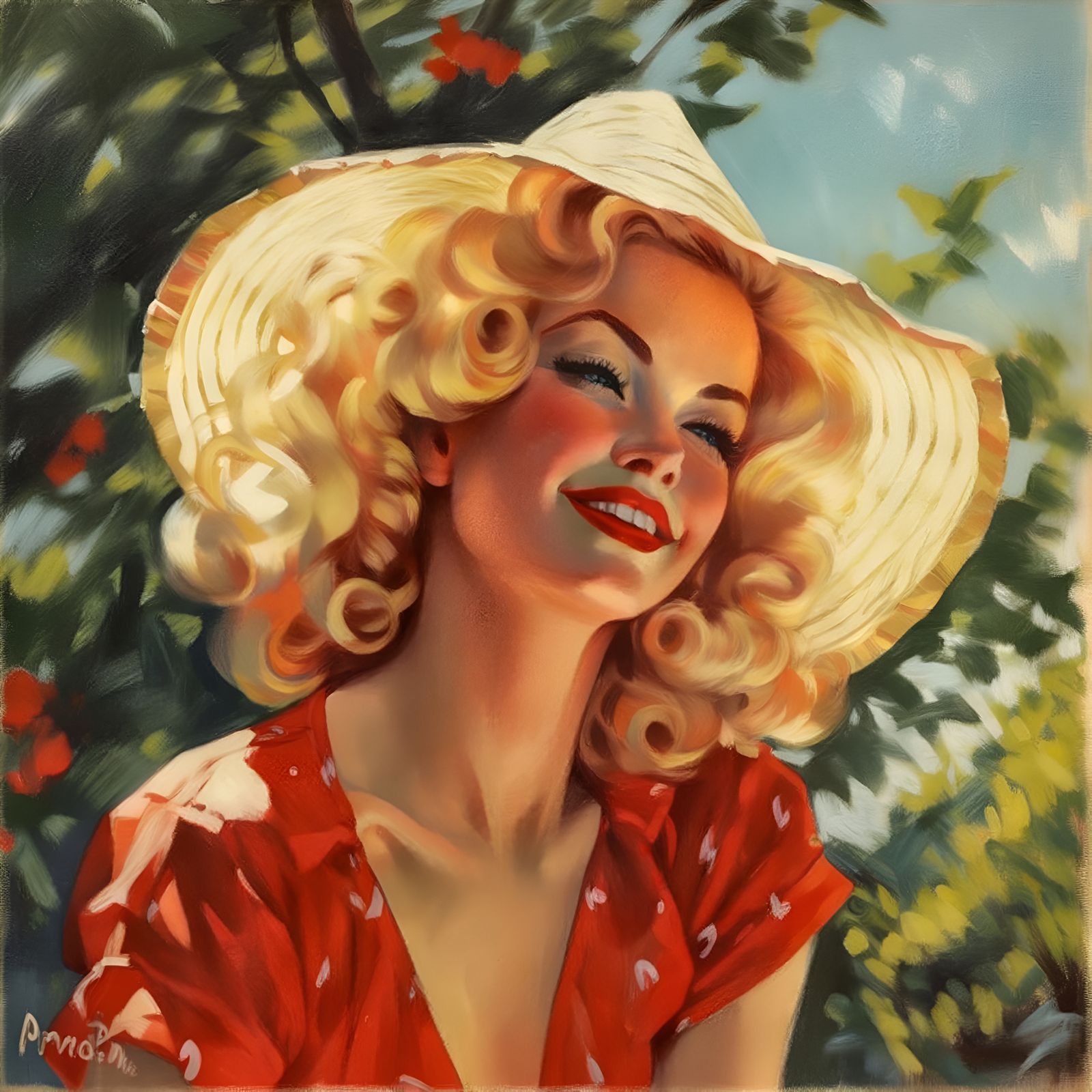 Midjourney: Summer Red