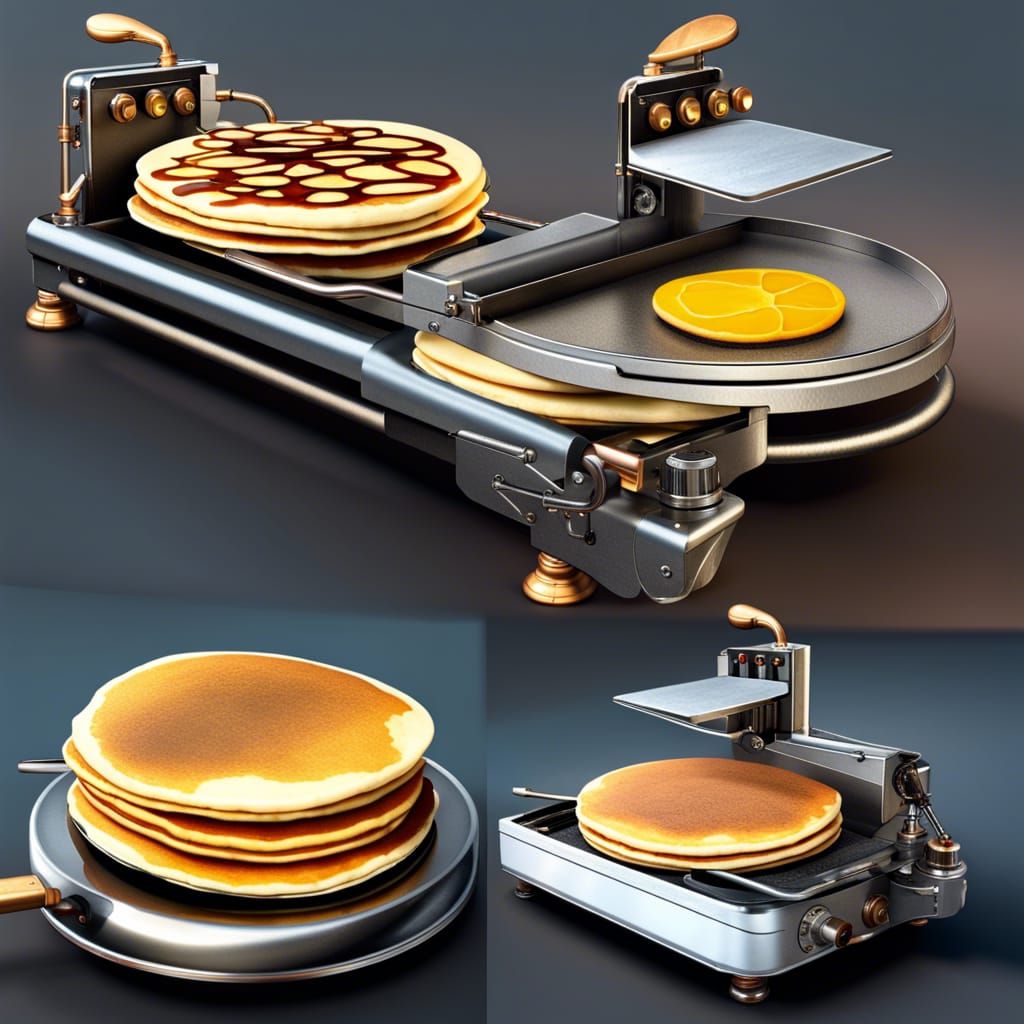 AUTOMATIC PANCAKE FLIPPER:  WITH ATTACHMENTS  by @MikeyP