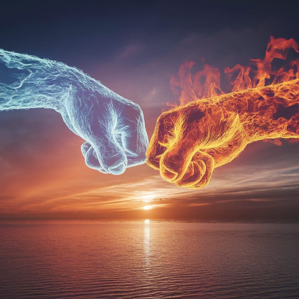 Cosmic Hands Unite in Digital Art