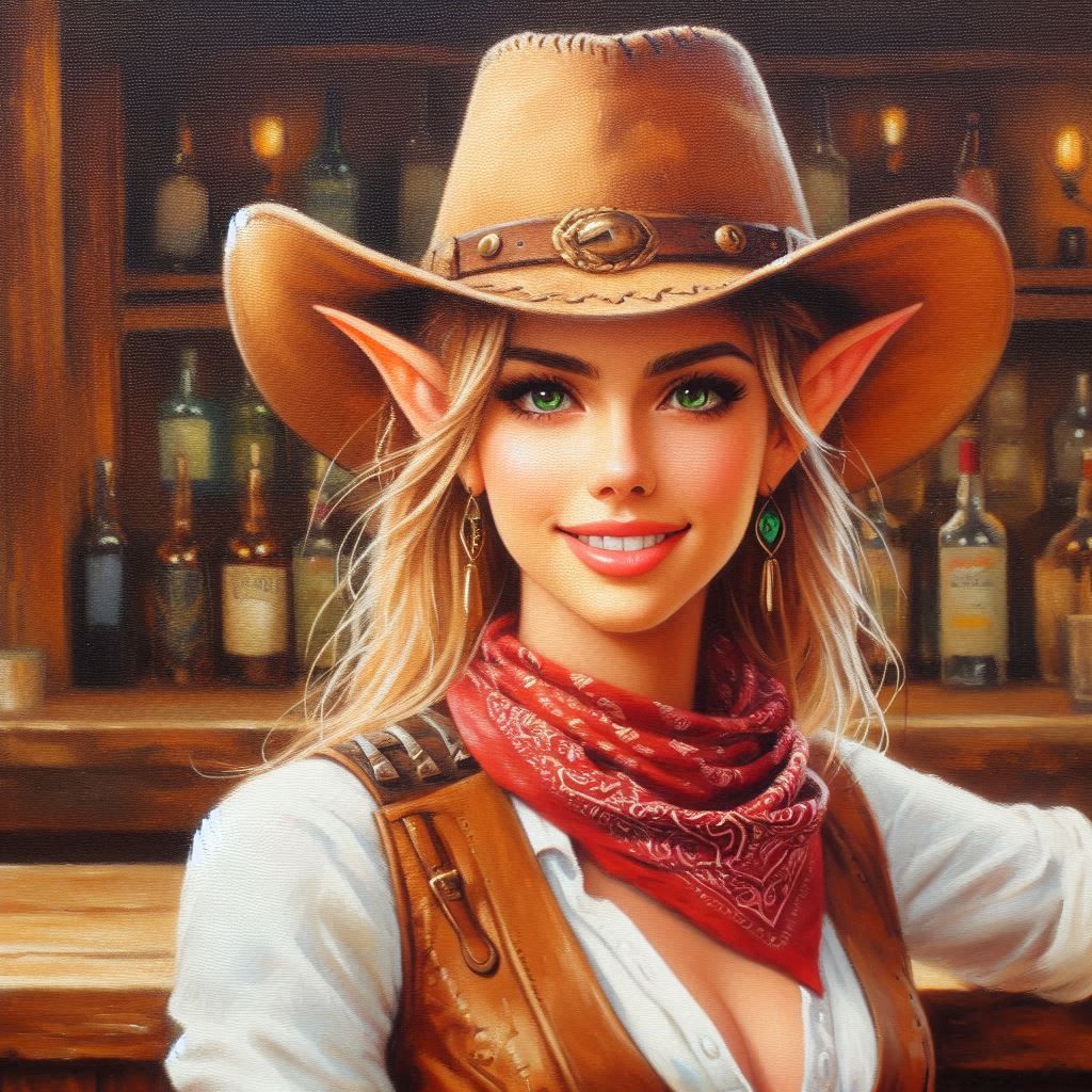 Pretty Elf Cowgirl