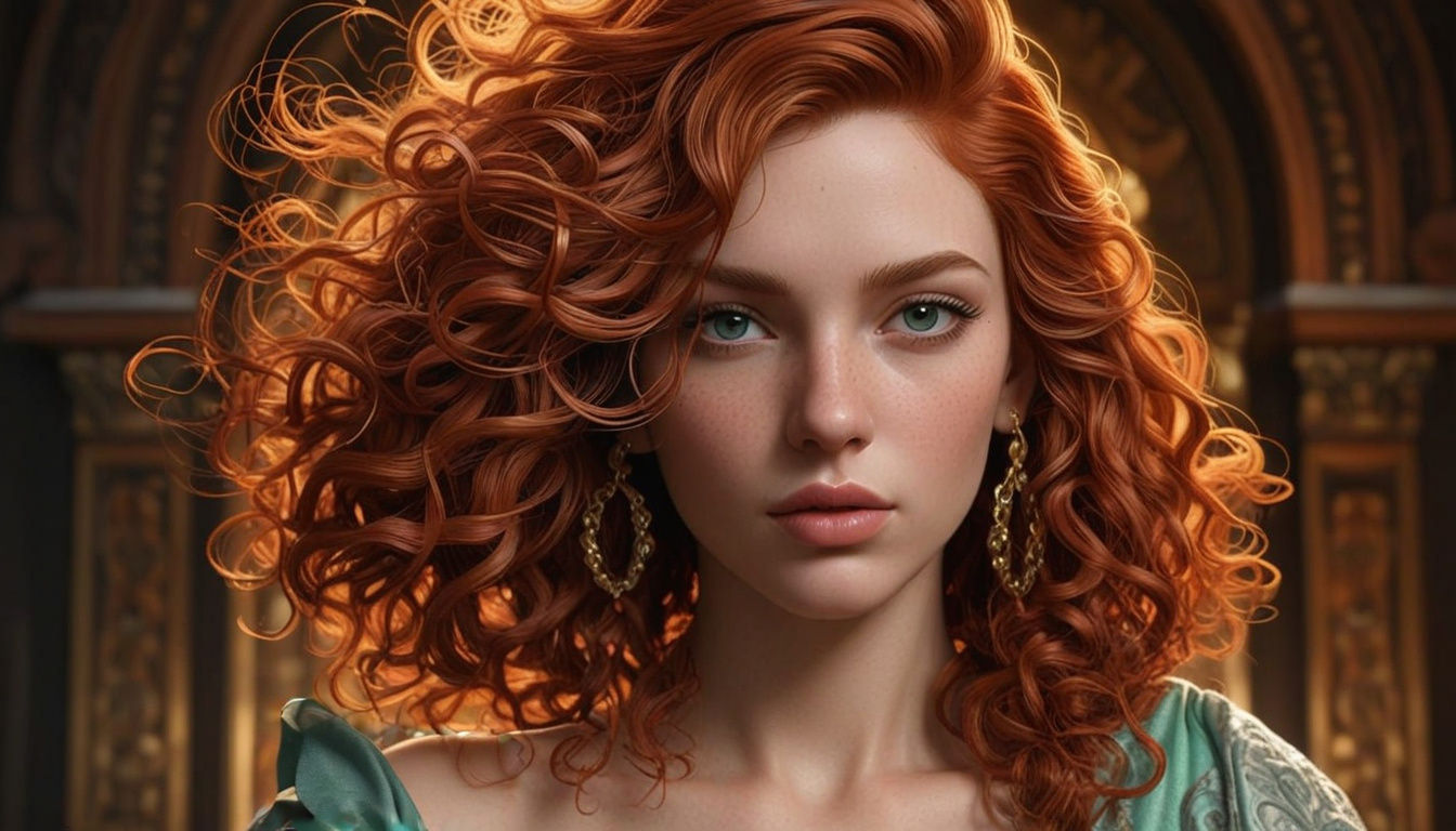 Sensual Futuristic Goddess in Rich Triadic Colors