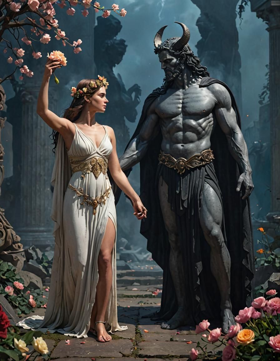 Persephone and Hades  by @mor 