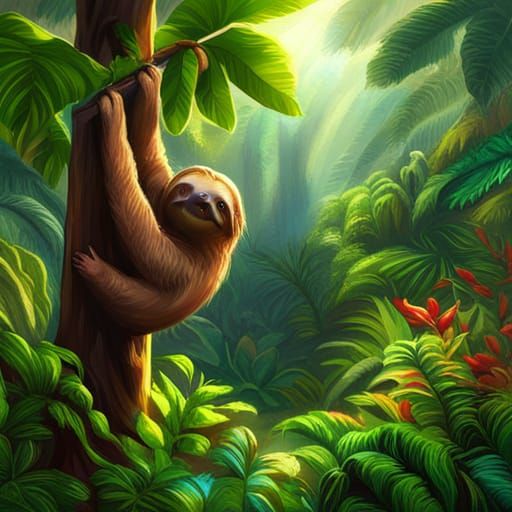 Sloth - AI Generated Artwork - NightCafe Creator