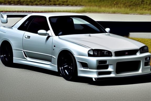 nissan skyline R34 gt-r - AI Generated Artwork - NightCafe Creator