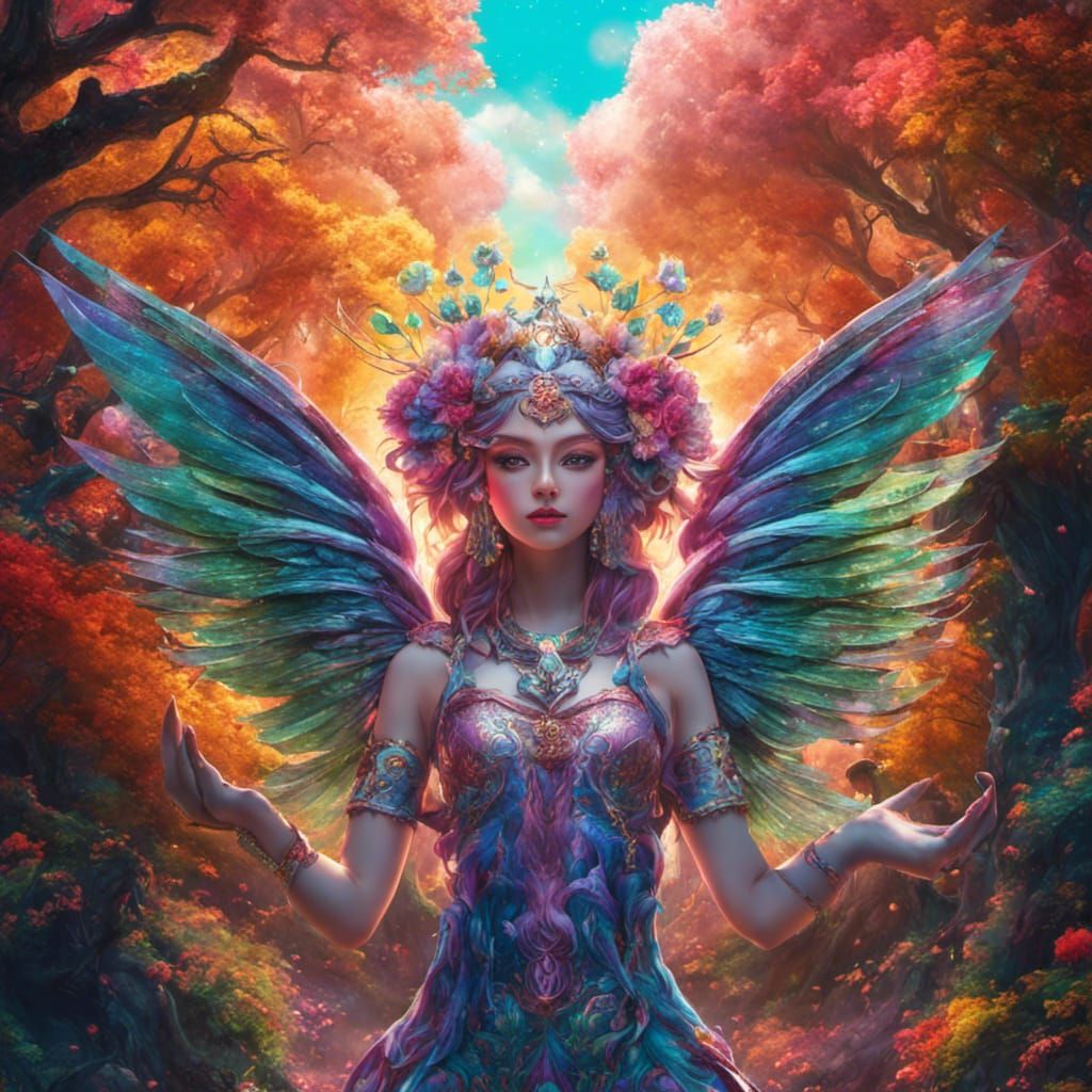 friendly fairy - AI Generated Artwork - NightCafe Creator