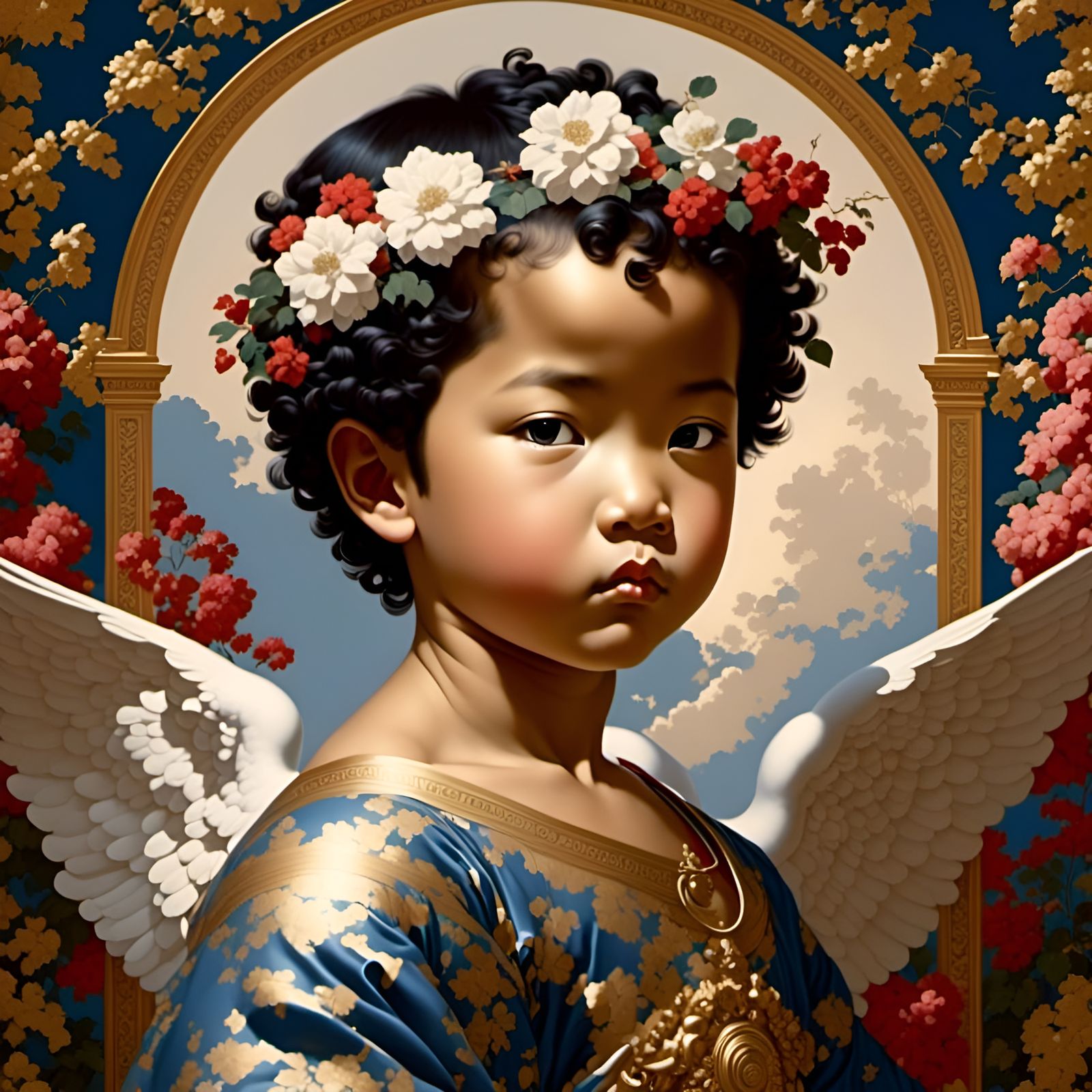 Cute Little Cherub - AI Generated Artwork - NightCafe Creator