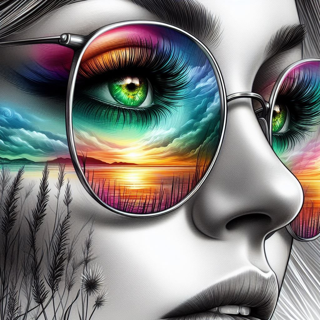 Glasses Double Exposure