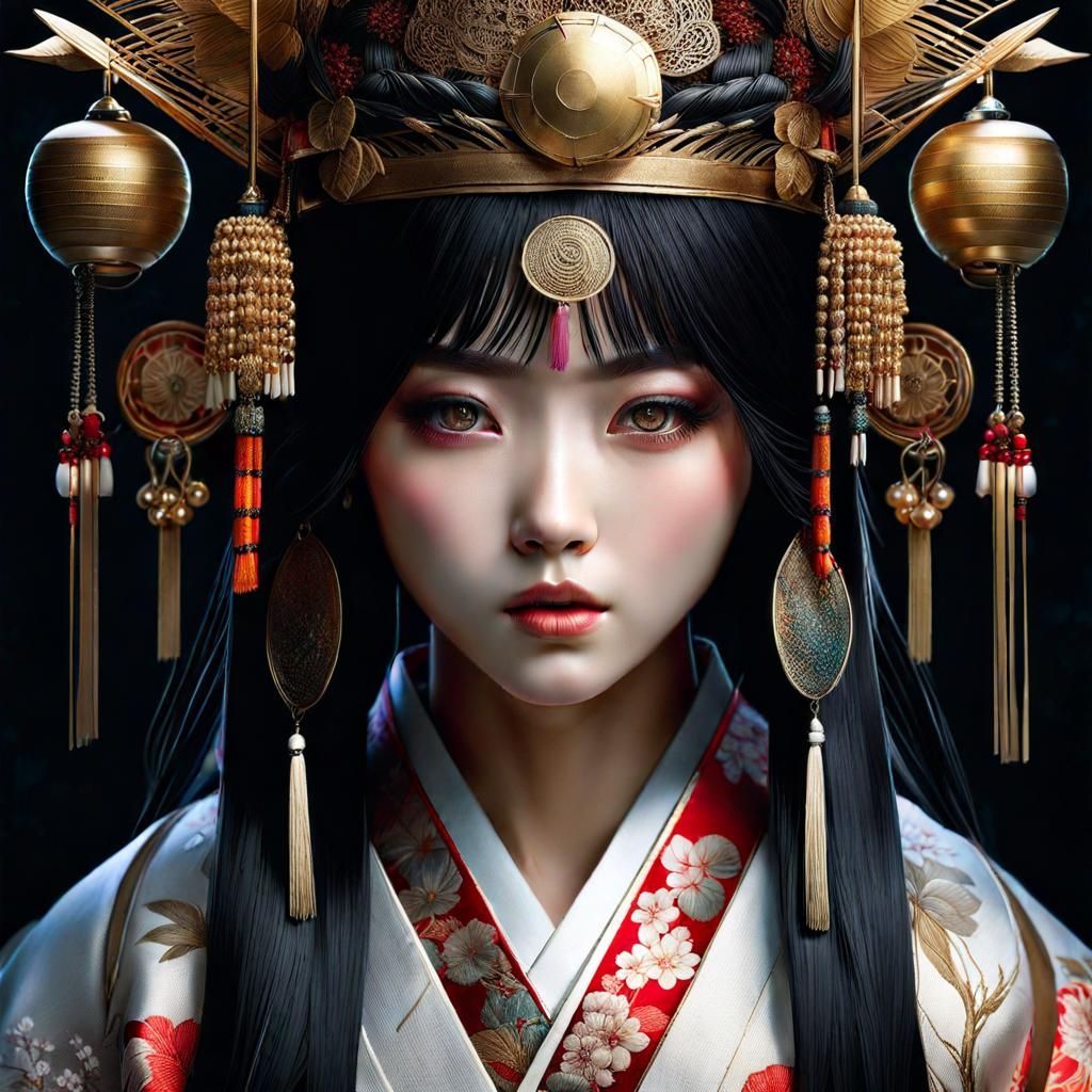 Japanese Maiden - AI Generated Artwork - NightCafe Creator