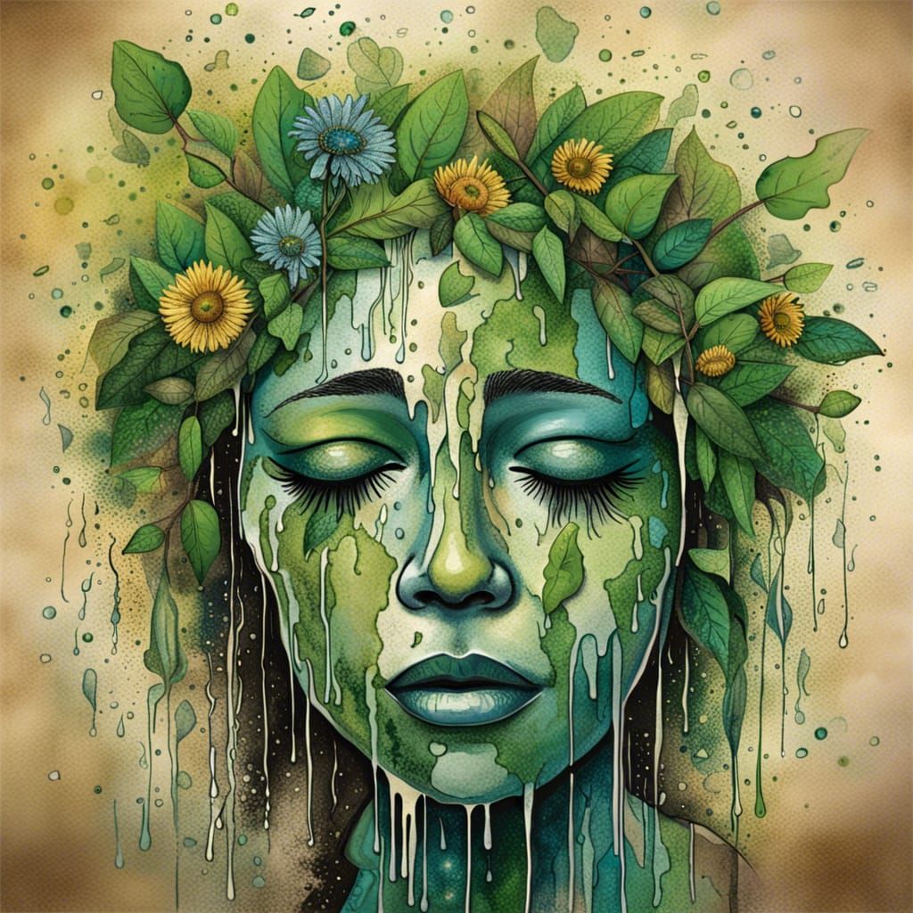 Mother earth Crying , because she is dying
