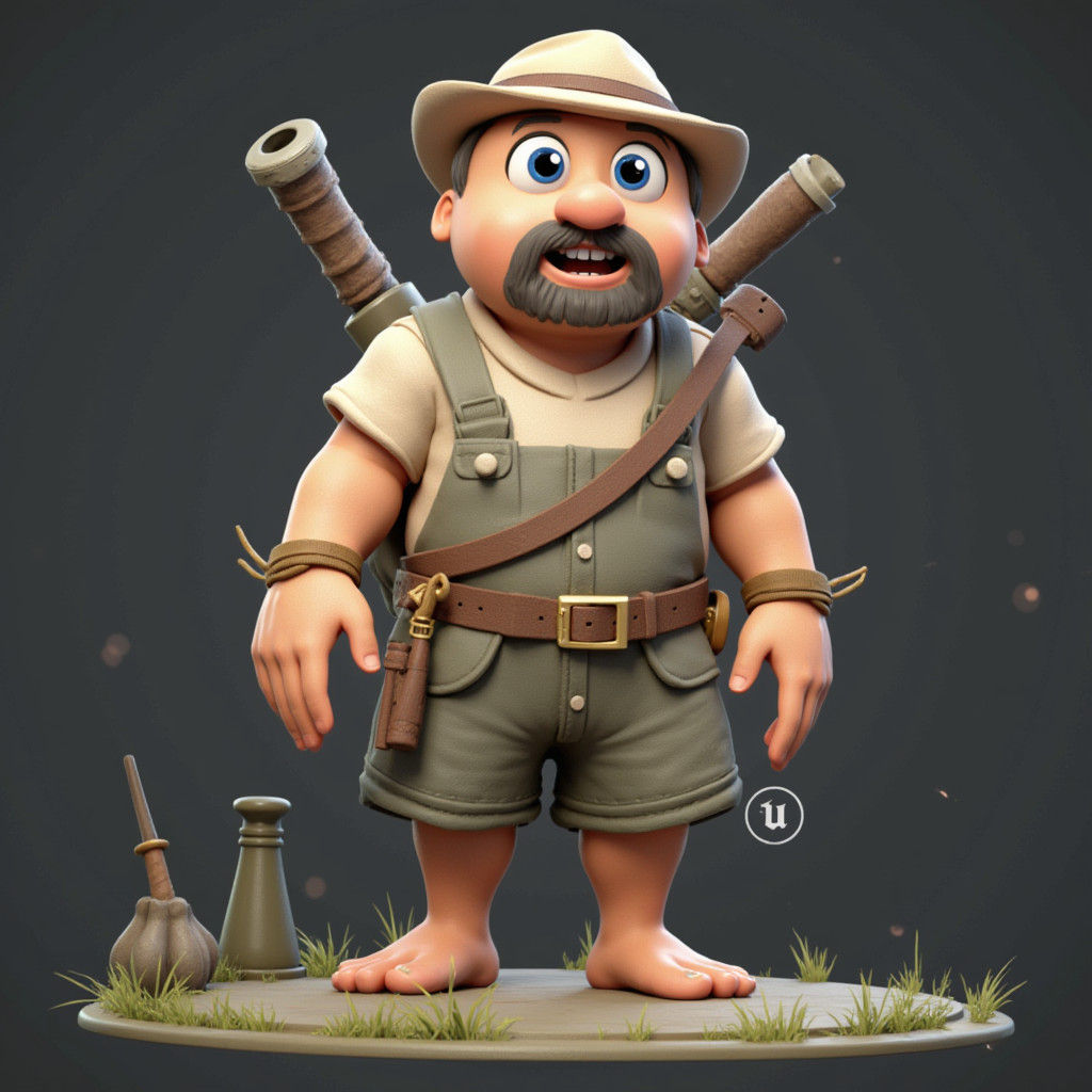 Boy with Turquoise Eyes, Detailed Digital Art