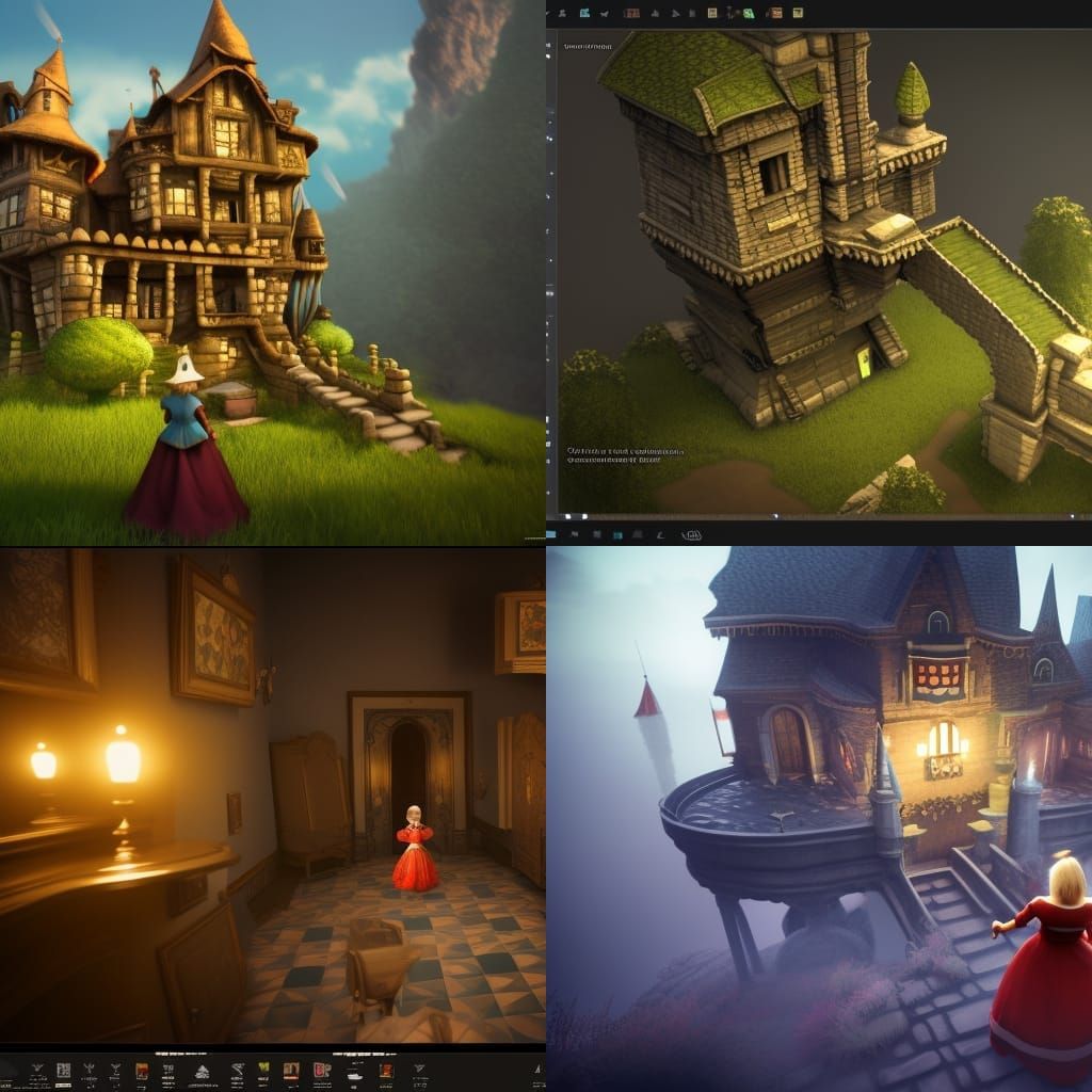 That creepy castle lady that lived up stream. 3D Game Cinema...