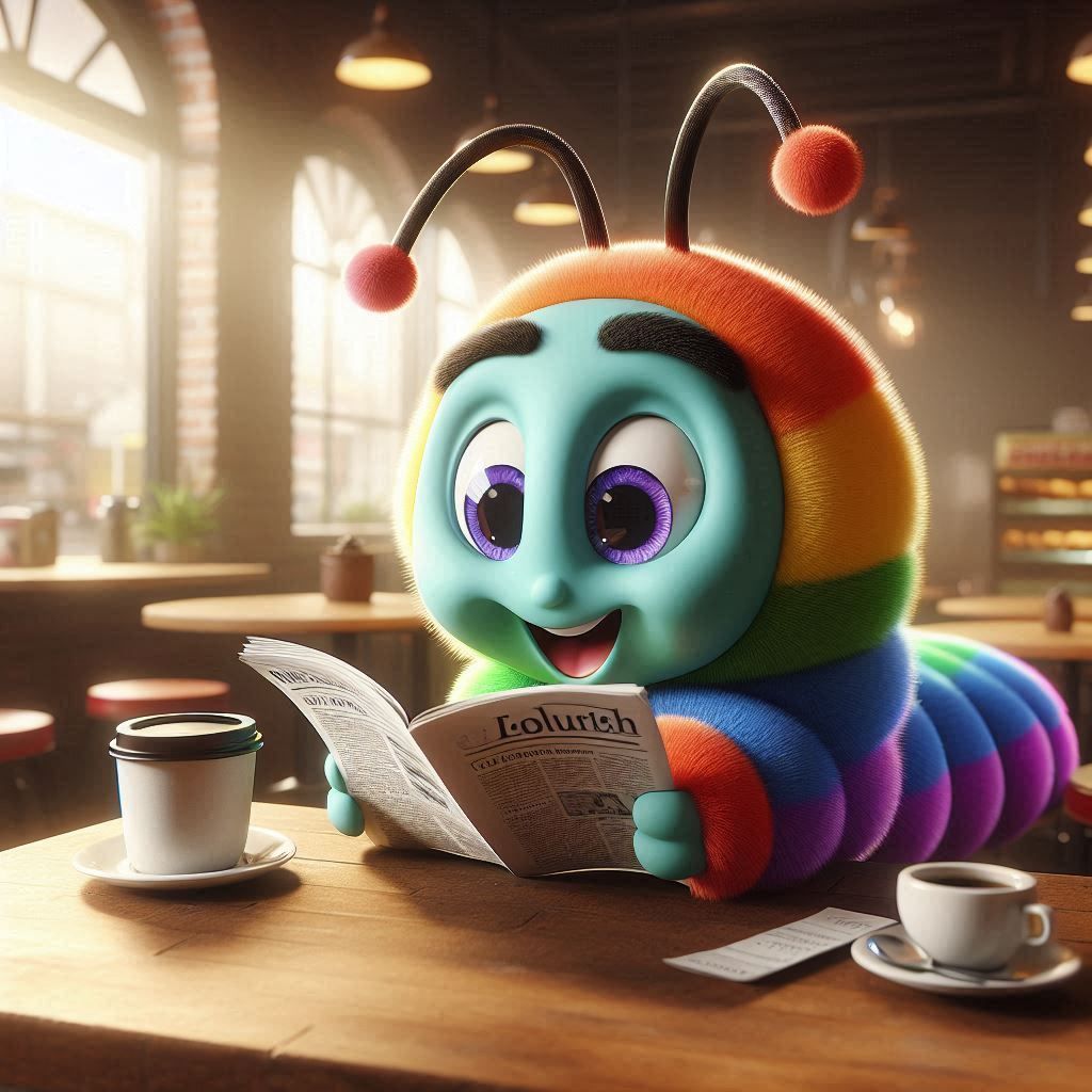 Rainbow caterpillar