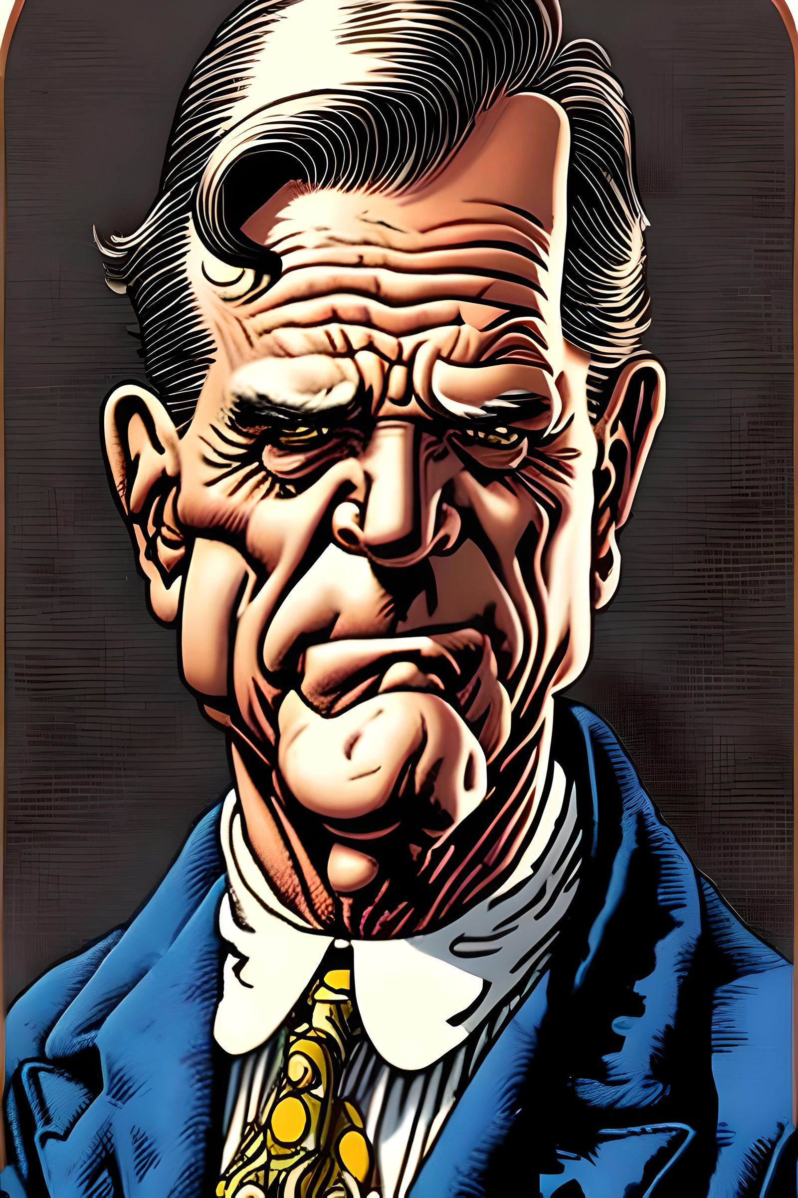 Comic Drawing in the style of Robert Crumbb