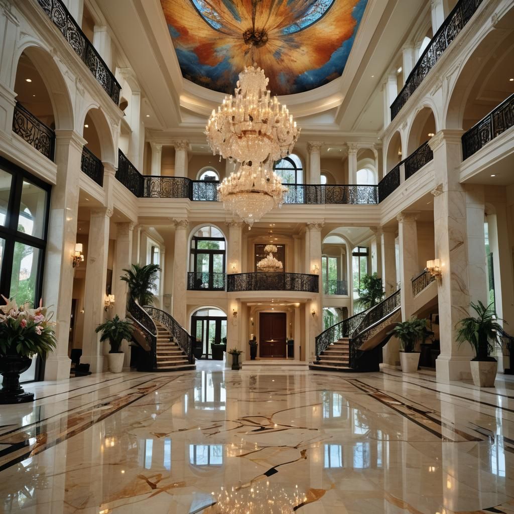 Majestic Modern Mansion: Luxury Architecture in 8K