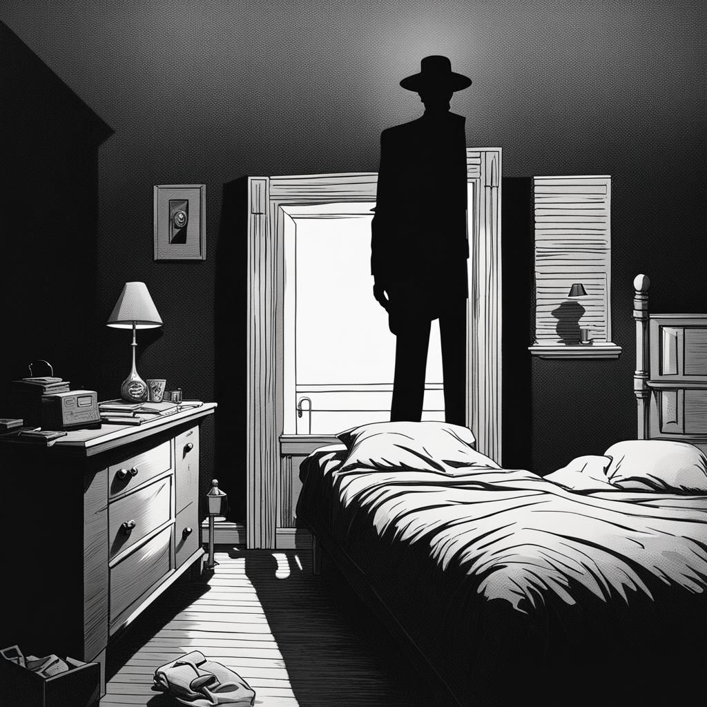 benadryl hatman shadow figure standing over me while im slee...