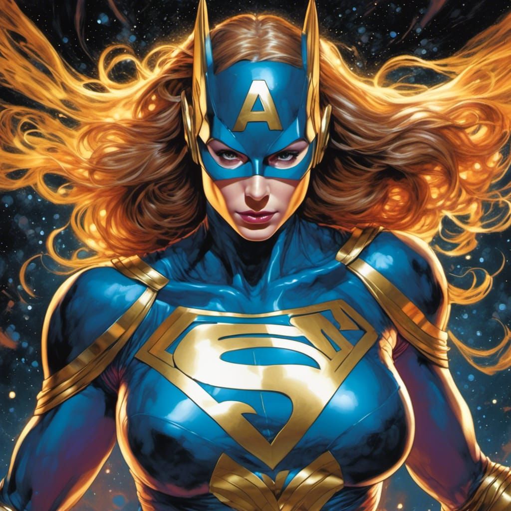 <lora:Graphic Meld:0.78> Comic art matte oil charcoal drawing of the Best superhero. head and shoulders portrait, 8k resolution concept art...