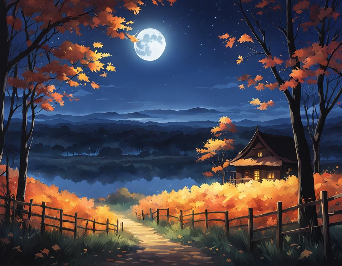 Autumn Moon  by @Xianshi