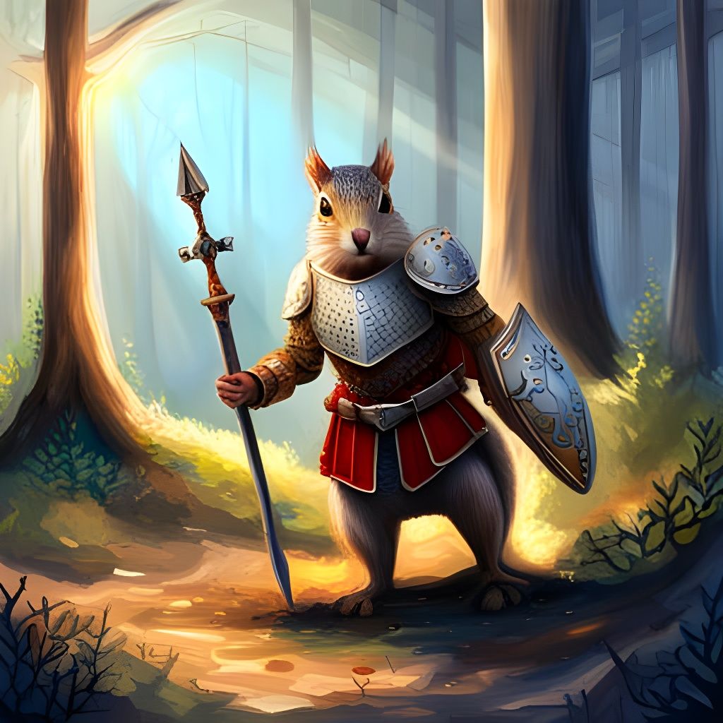 Squirrel Knight - AI Generated Artwork - NightCafe Creator