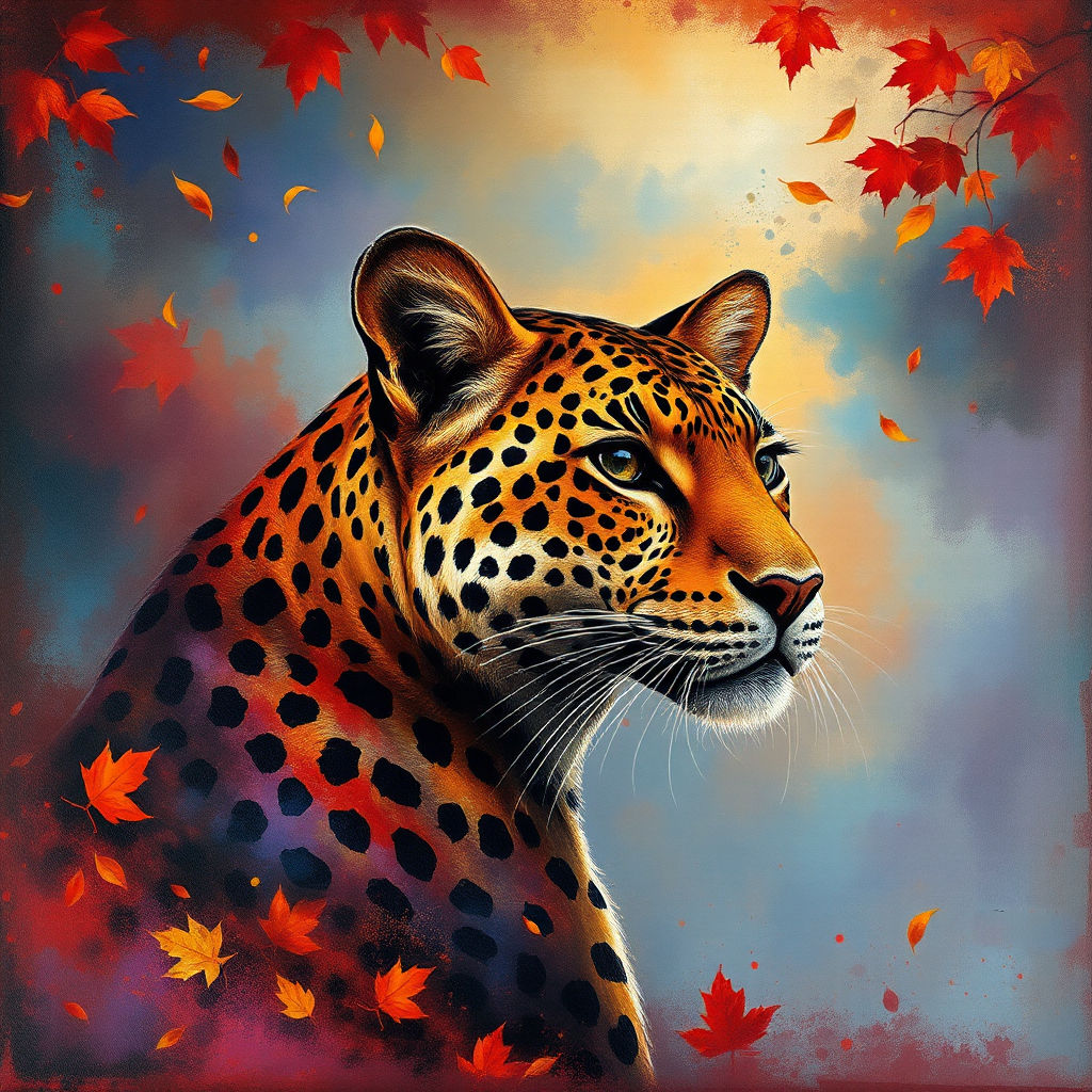 Leopard in Autumn