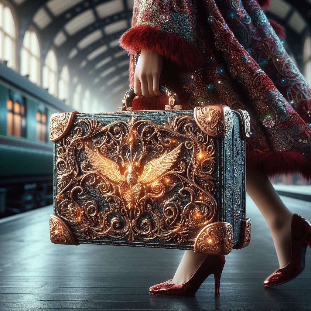 That fillligree suitcase