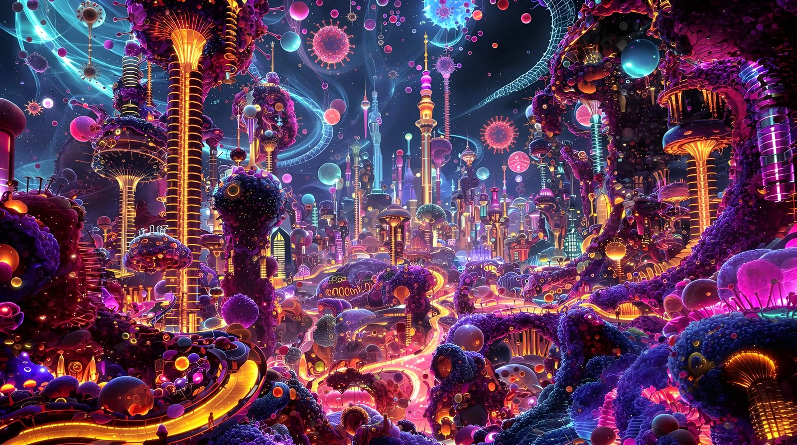 Microbial City in Action