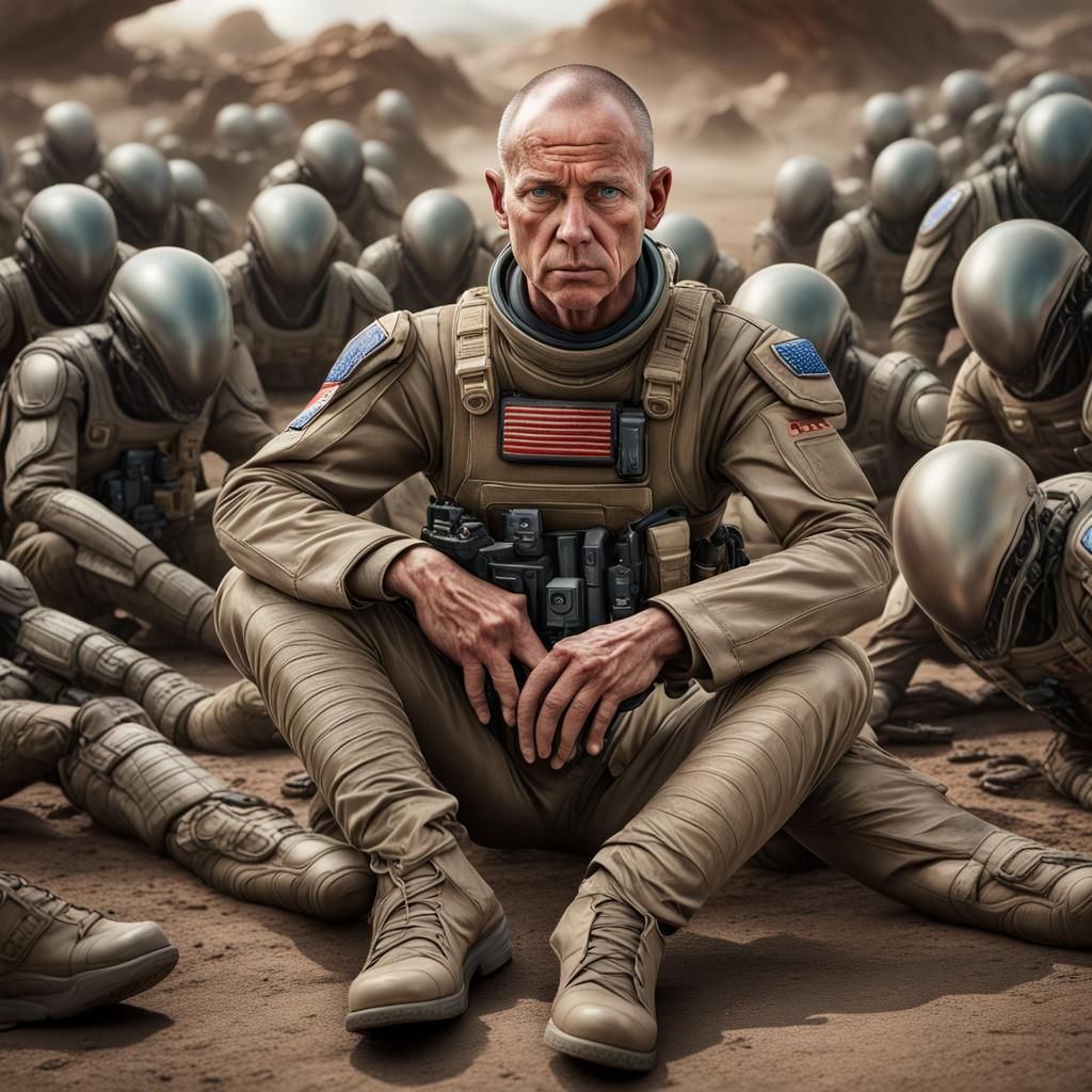 Among the aliens  after the battle