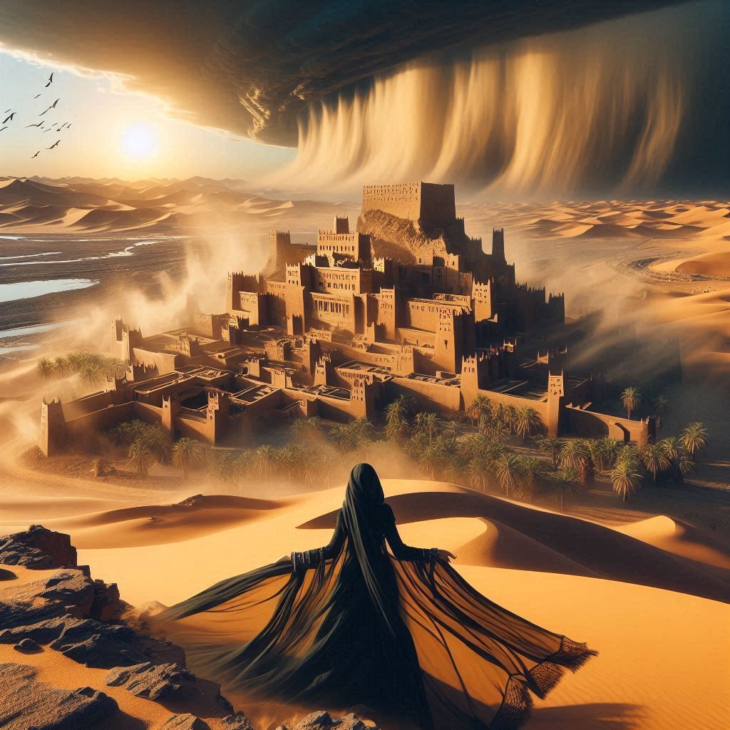 Approaching sandstorm