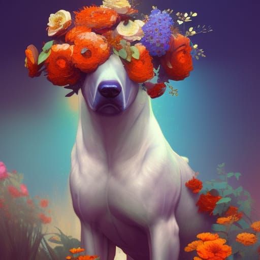 flower dog