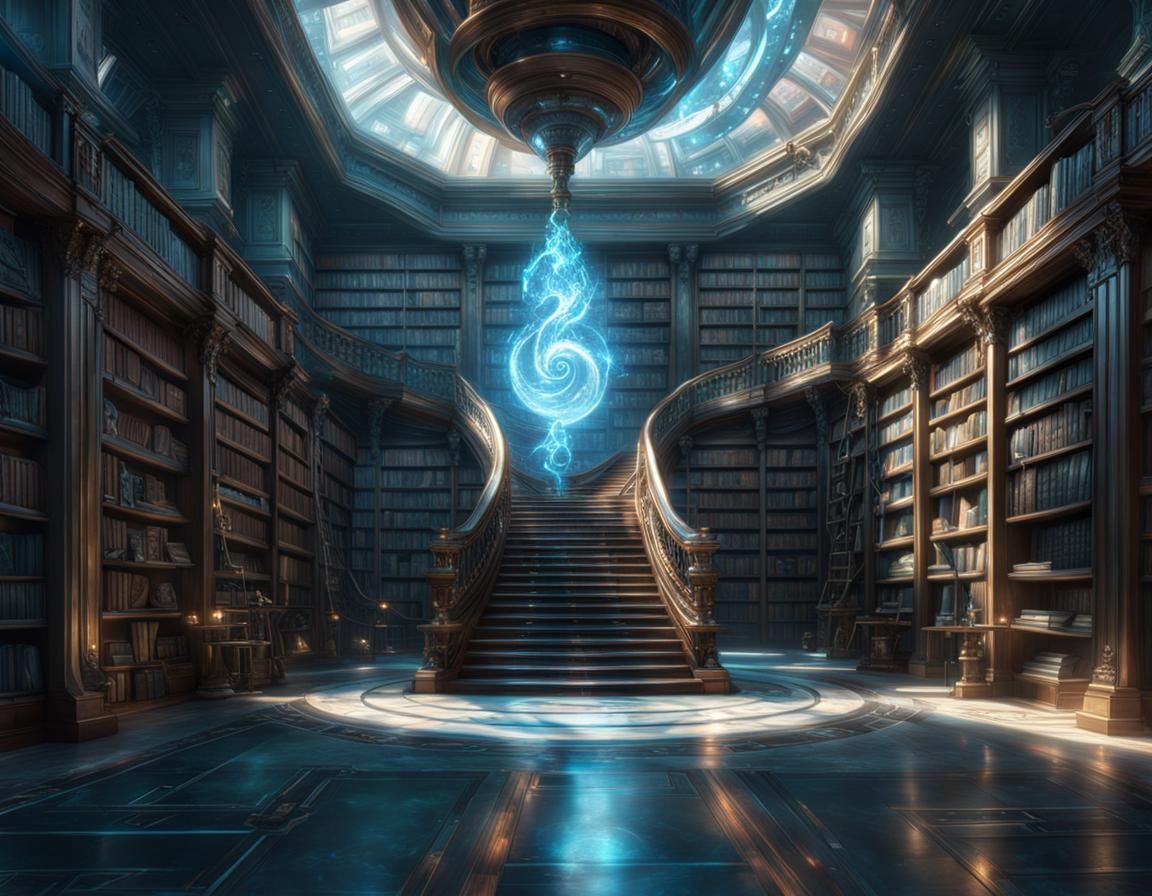Magic library - AI Generated Artwork - NightCafe Creator