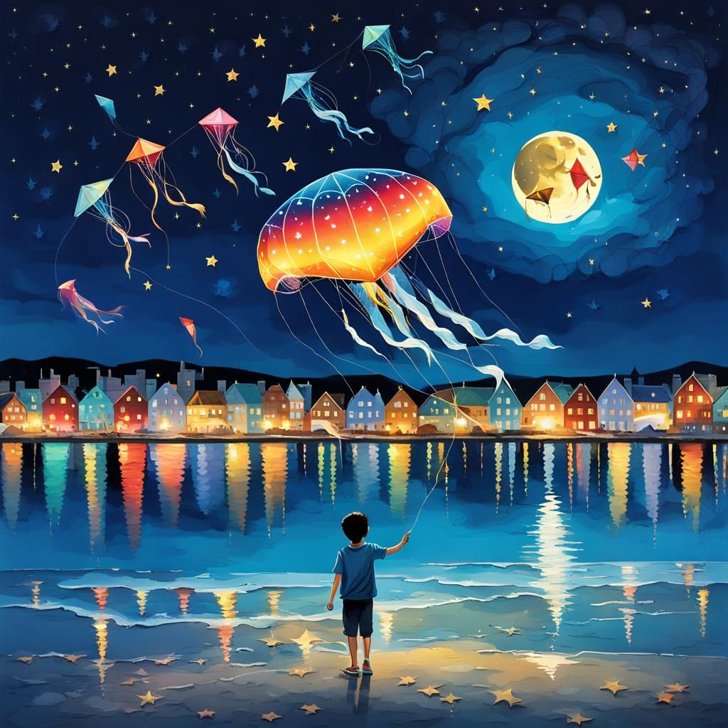 jellyfish kite  by @Marta