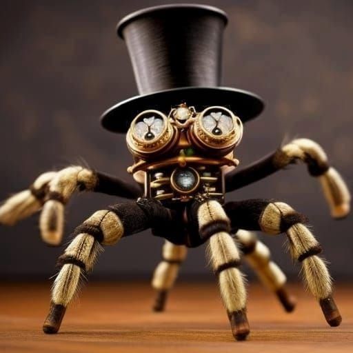 Dancing steampunk spider  by @Maarten Smeets