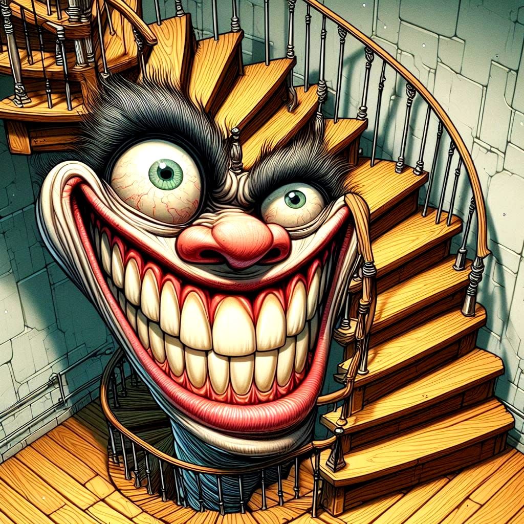 stairs - always up to something...