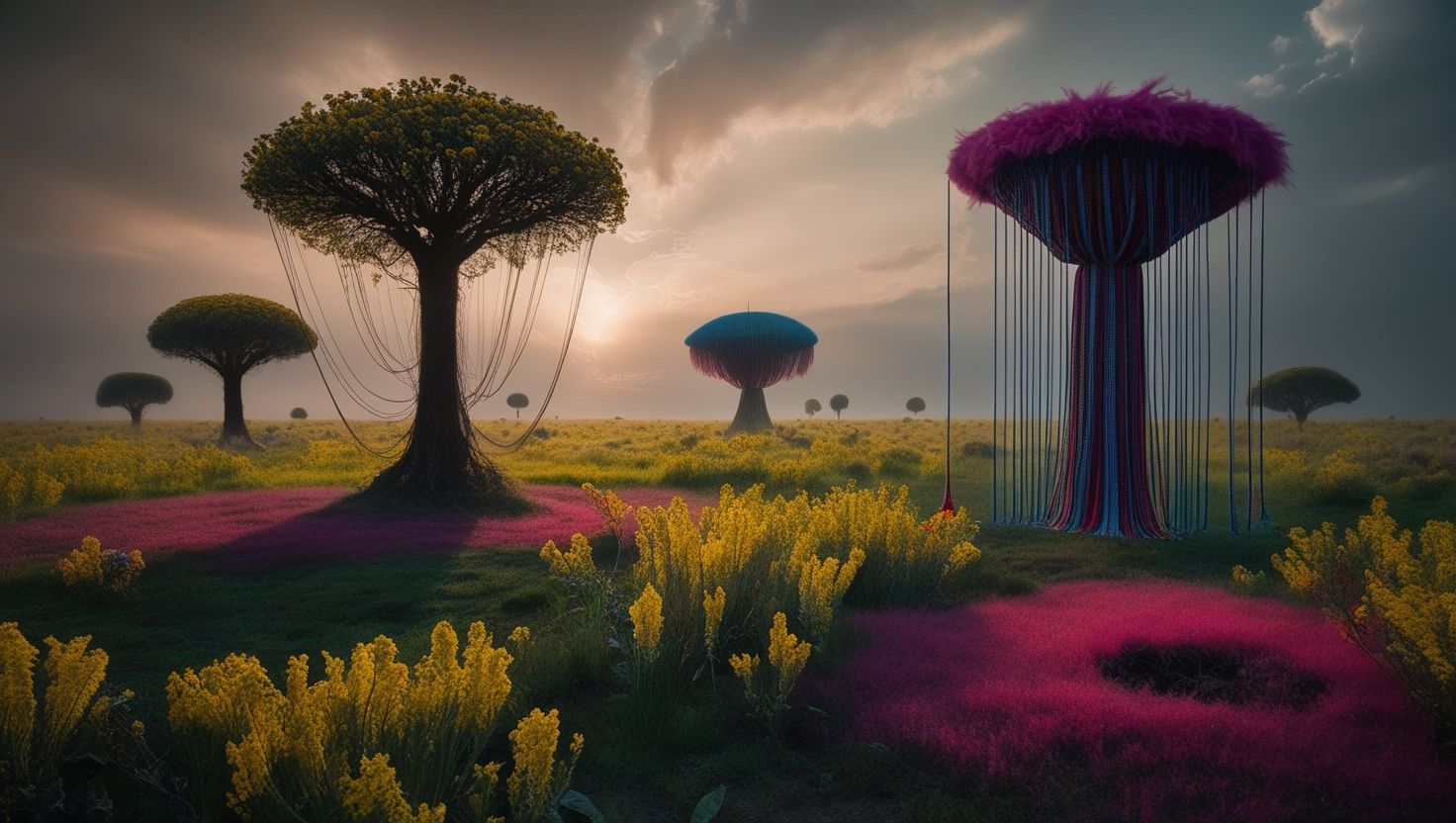 Otherworldly meadow