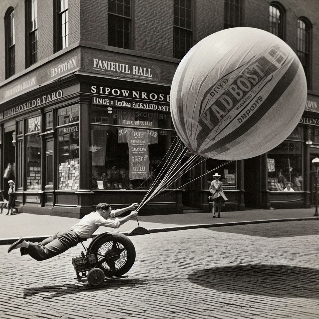 Casper Yadbost demonstrating his YADBOST TRI-CYCLE.