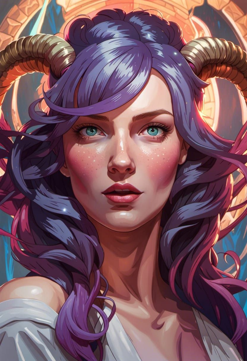 Self Portrait: Tiefling Edition - AI Generated Artwork - NightCafe Creator