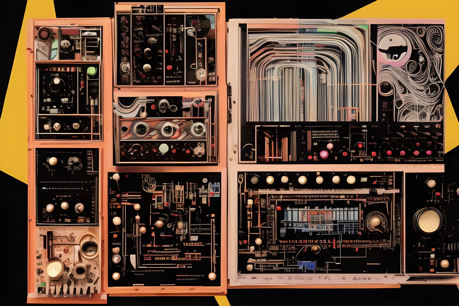 Modular Synthesizer. AI Generated Artwork NightCafe Creator