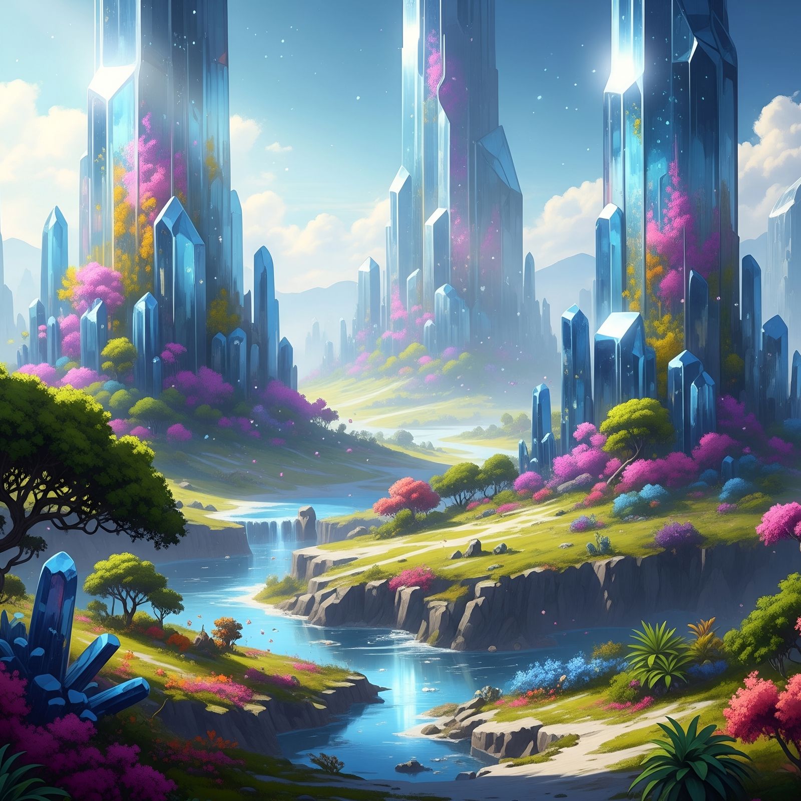 Crystal landscape